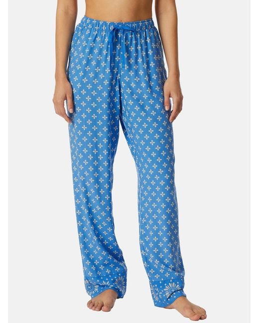 Schiesser Blue Pyjamahose Mix & Relax