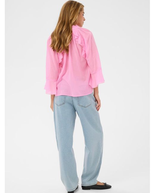 Kaffe Pink Bluse Kaflora