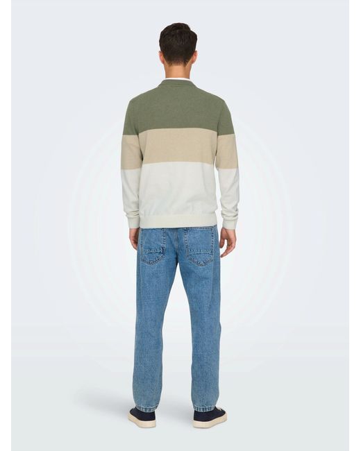 Only & Sons Pullover Onsrex in Green für Herren