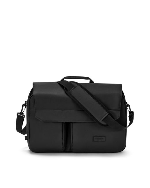 LARKSON Messenger Bag Emil in Black für Herren