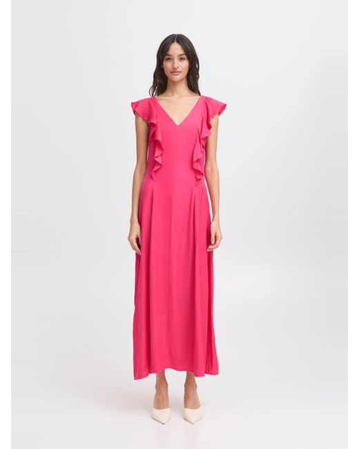 B.Young Pink Midikleid Byhinala