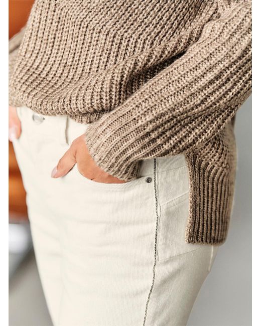 heine Brown Pullover