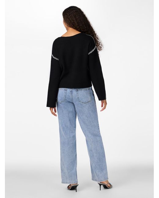 Y.A.S Black Pullover Stitcha
