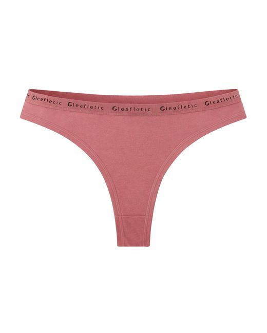 LEAFLETIC Pink Slip Mid Rise Brazilian