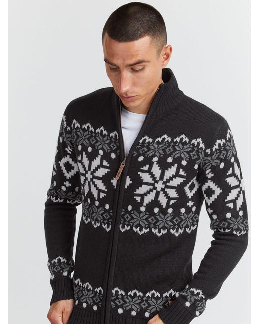 Solid Strickjacke Sdnoran in Black für Herren