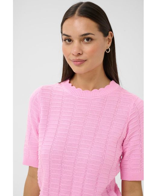 Kaffe Pink Pullover Kalotus