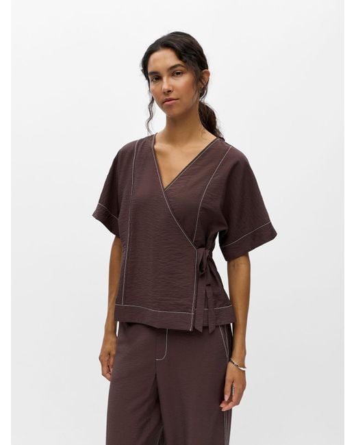 Object Brown Bluse Objjacira