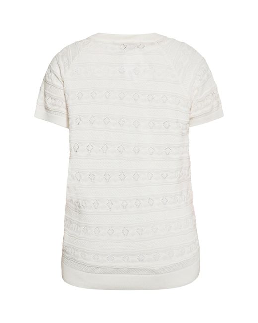 Usha White Pullover