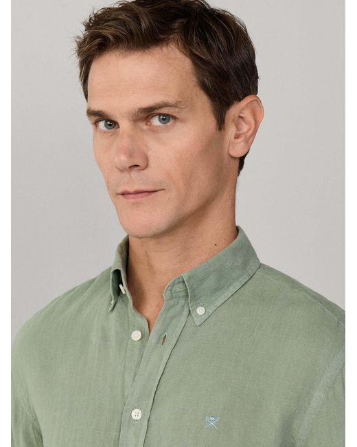 Hackett Hemd Ess in Green für Herren
