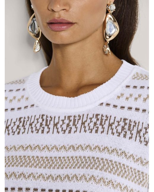 Madeleine White Pullover