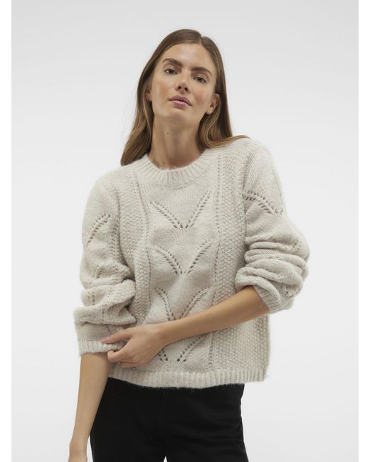 Vero Moda White Pullover