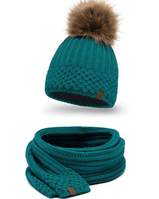 Vivience Green Mütze 7016 Set