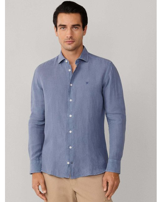 Hackett Hemd Ess in Blue für Herren