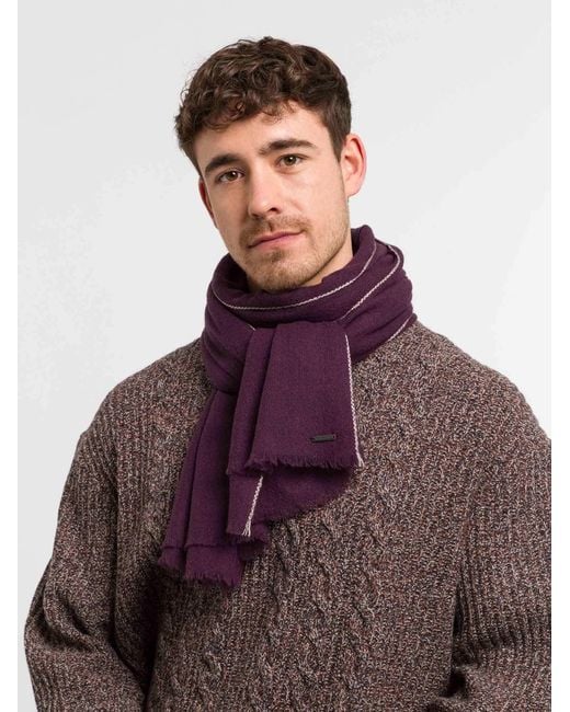Bugatti Schal in Purple für Herren