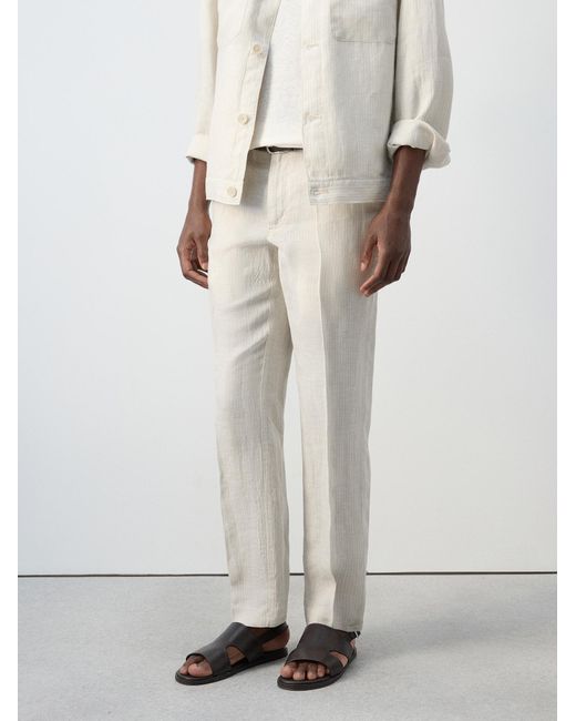 Mango Hose Soller in White für Herren