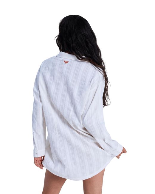 Roxy White Bluse Sunset Back