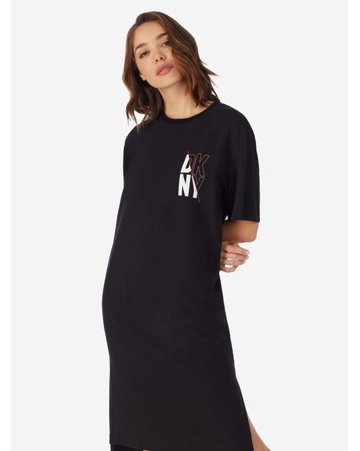 DKNY Black Nachthemd Must Have Basic