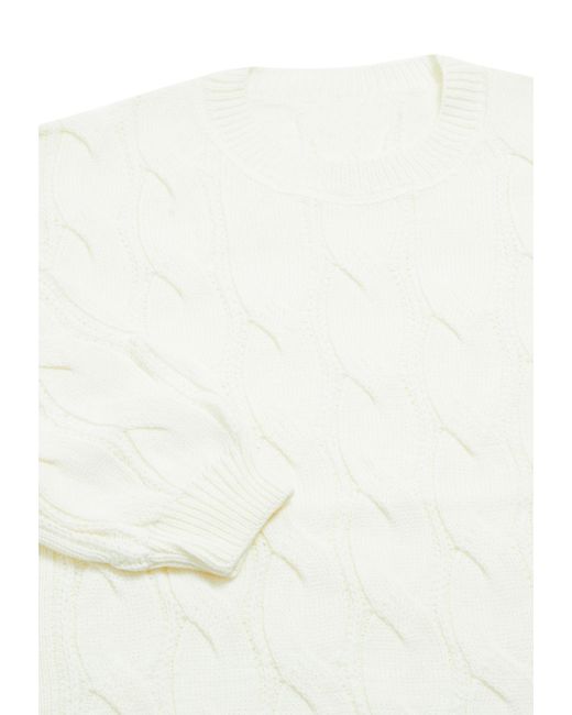 Aleva White Pullover
