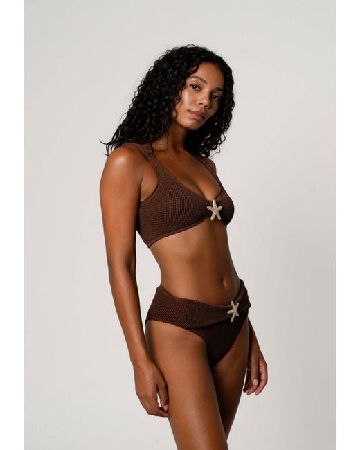 Moda Minx Brown Bikinitop