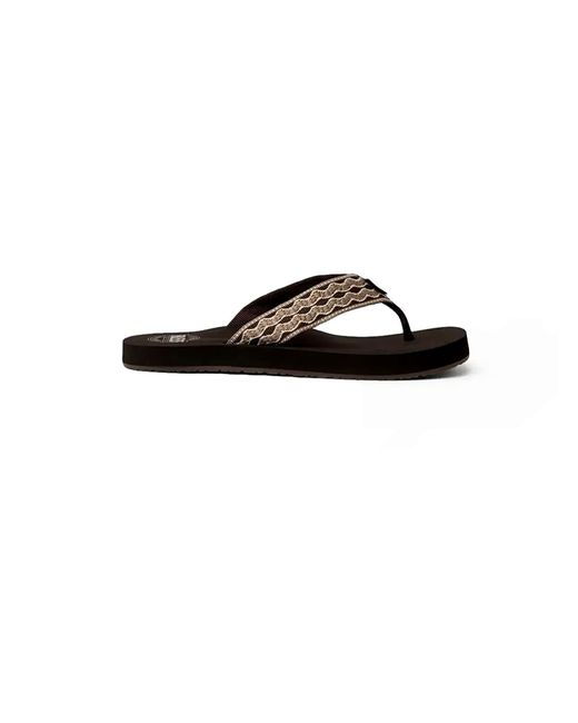 Reef Pantolette Smoothy in Black für Herren