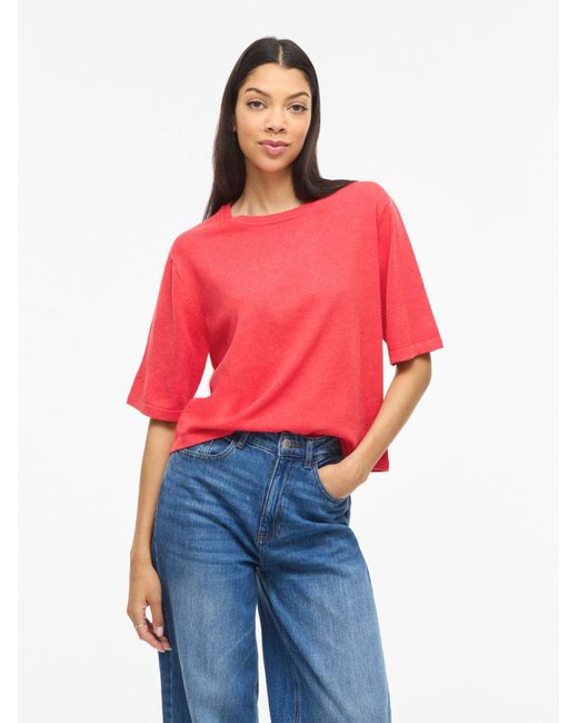 Vila Red Pullover Vimalu