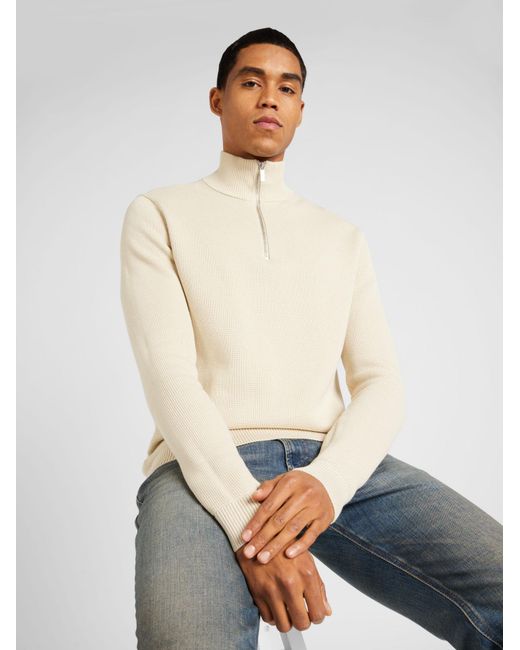 SELECTED Pullover Dane in White für Herren
