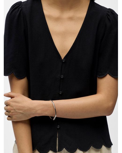 Object Black Bluse Objsanne
