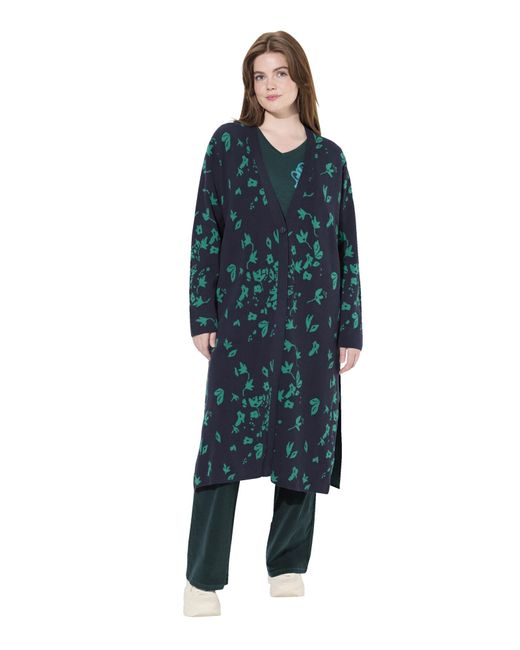 Ulla Popken Blue Strickjacke (Gots)