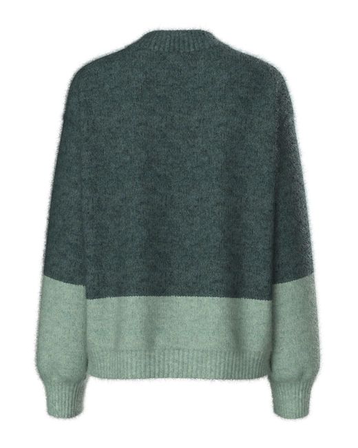Pieces Green Pullover Pcivy