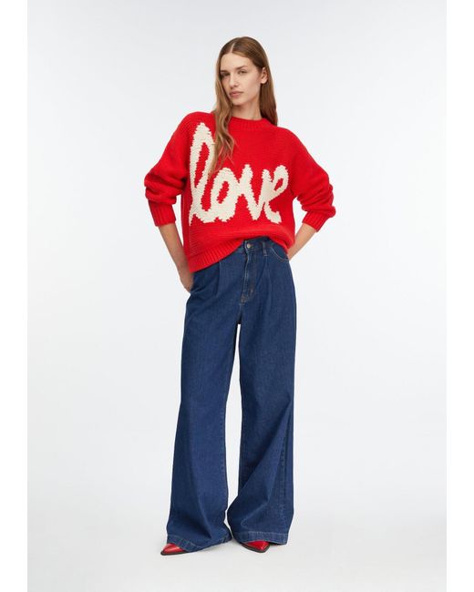Comma, Red Strickpullover