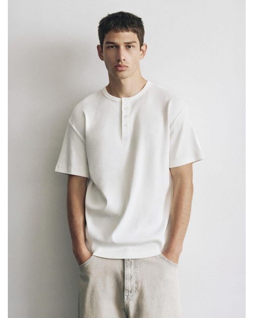 Pull&Bear T-Shirt in White für Herren