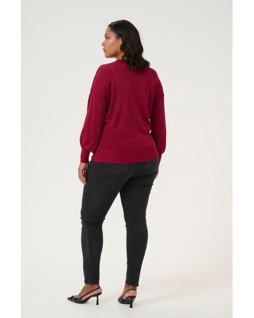 Kaffe Purple Pullover Kc Ankia
