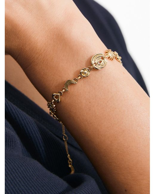 Pilgrim Armband Misha in Metallic für Herren