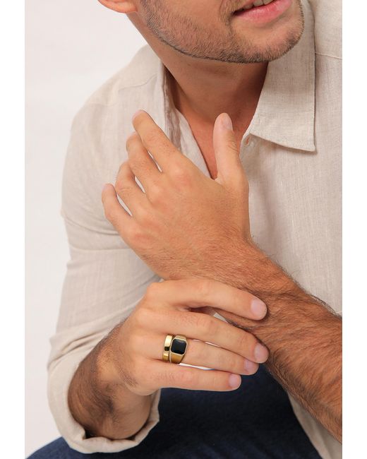 Kuzzoi Ring Set in Multicolor für Herren