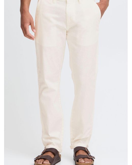 Solid Leinenhose Sdloran in White für Herren
