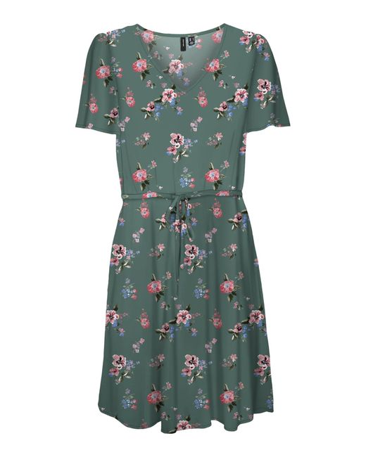 Vero Moda Kleid in Grün | Lyst DE