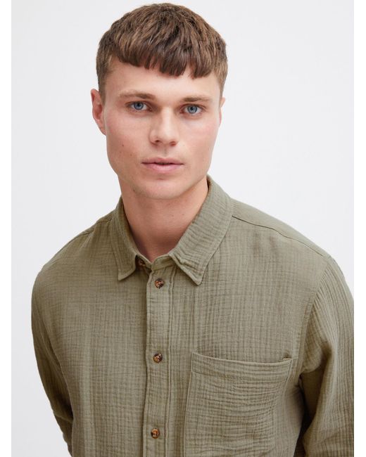 Solid Hemd Diain in Green für Herren