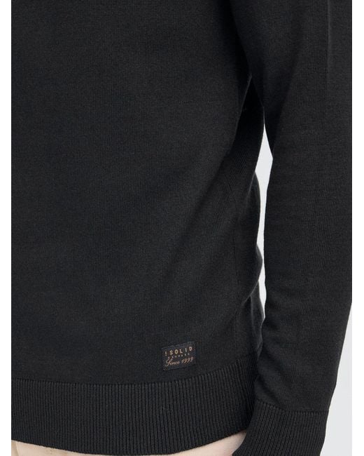 Solid Strickpullover Sdakant in Black für Herren