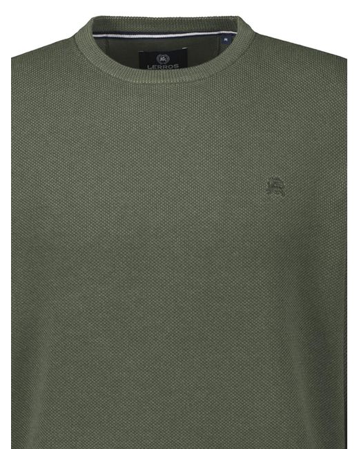 Lerros Pullover Basic in Green für Herren