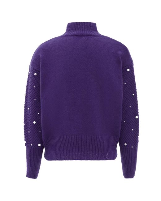 faina Purple Pullover