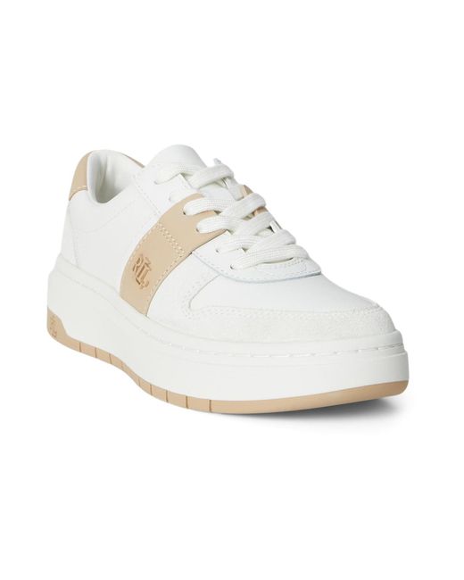 Ralph Lauren White Sneaker Harlie