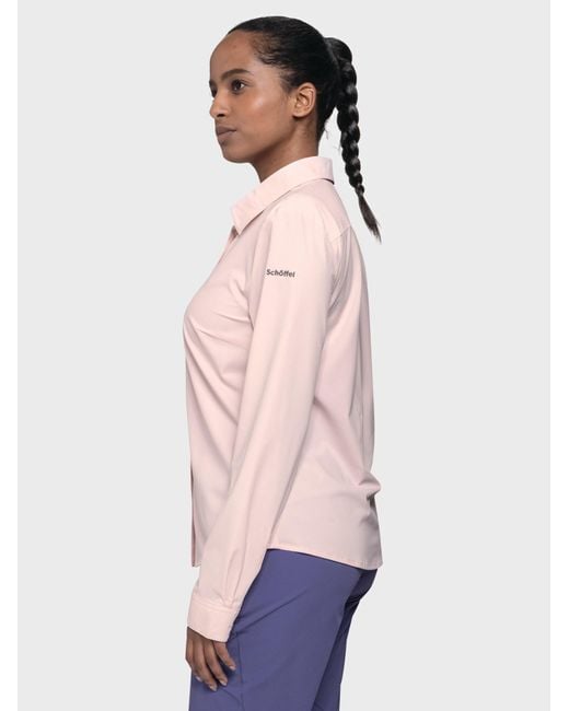 Schoeffel Pink Blusen Hiking Blouse Style Dunajec Wms