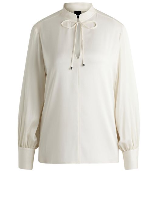 Boss White Bluse 'Barabi'