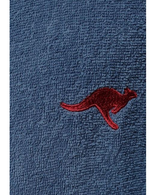 Kangaroos Blue Bademantel