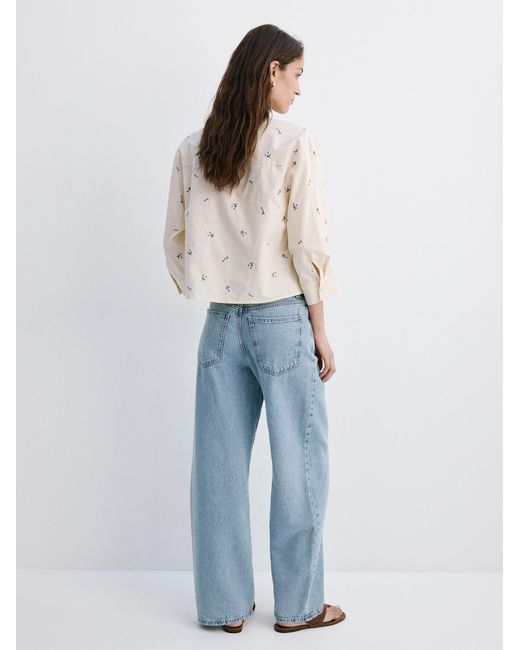 Mango White Bluse