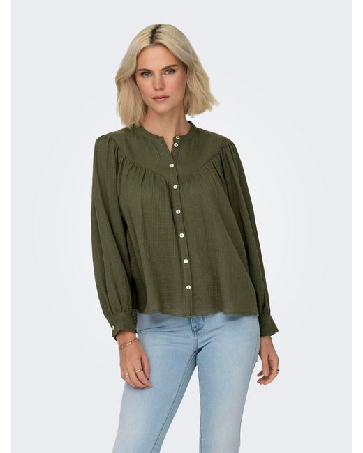 ONLY Green Bluse 'perra'