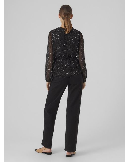 Vero Moda Black Bluse 'Vera'