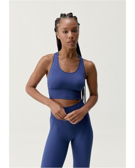 BORN LIVING YOGA Blue Sporttop Zina