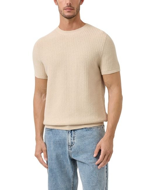 S.oliver Strickpullover in Natural für Herren