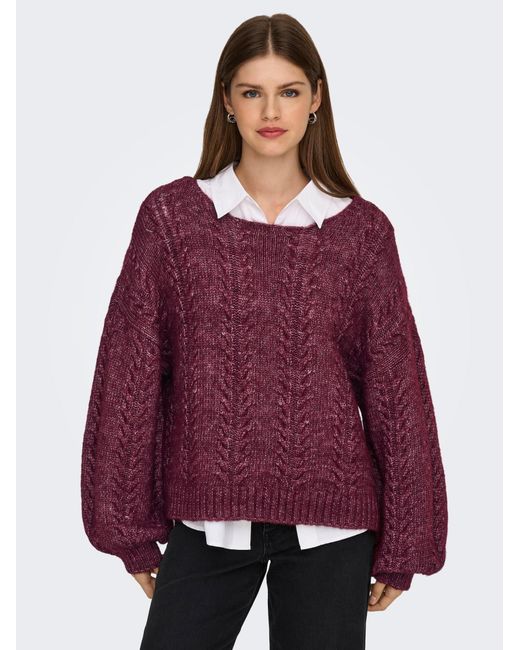 ONLY Purple Pullover Onlida